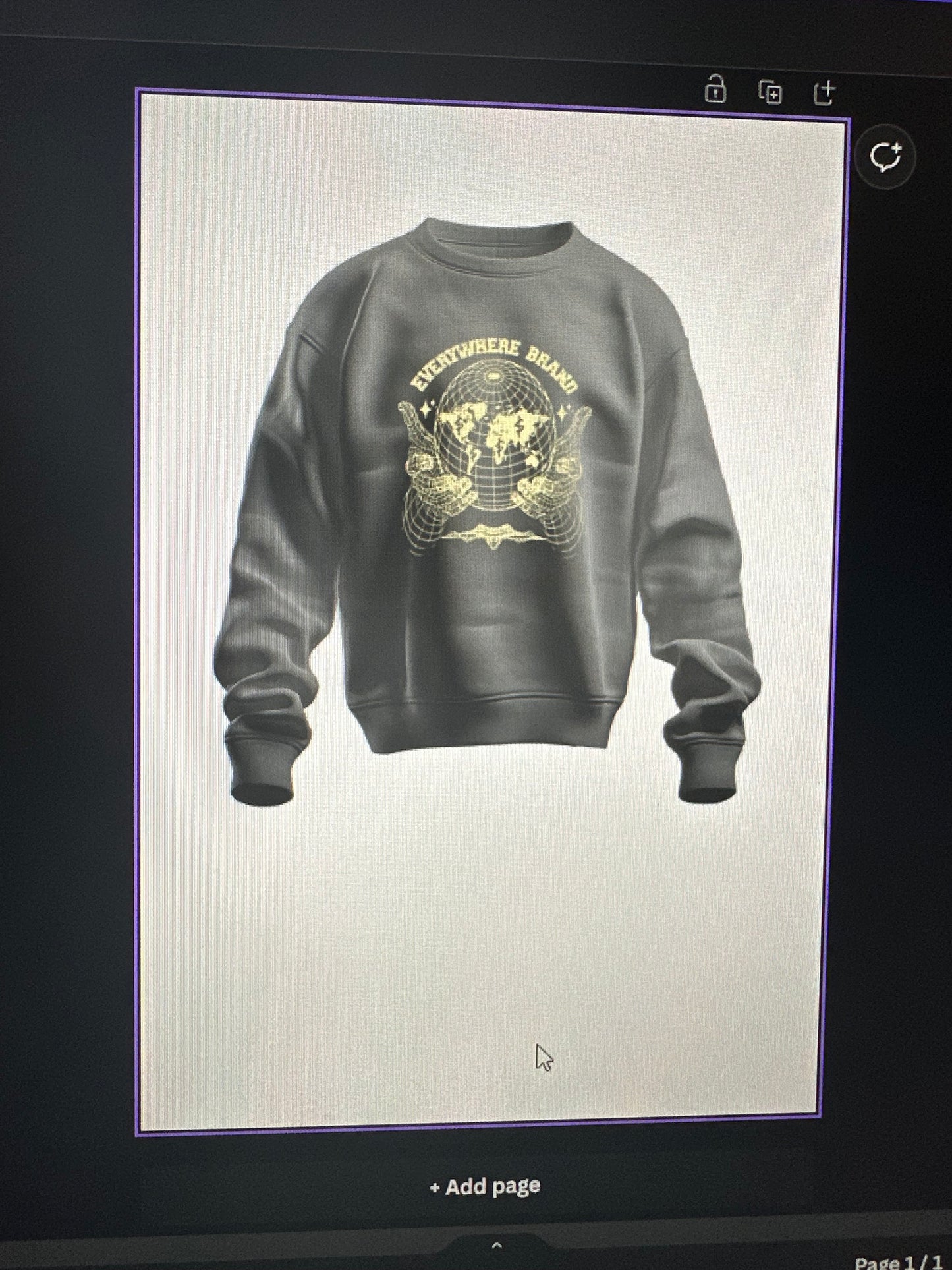 Custom One Sided Sweatshirt